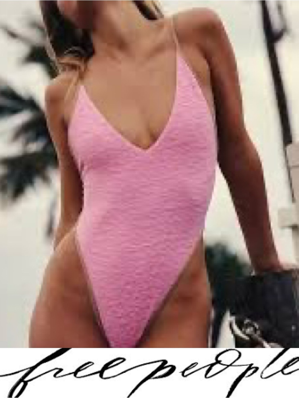 Free People Free-est AmberTextured One-Piece Swimsuit🩷 NWOT